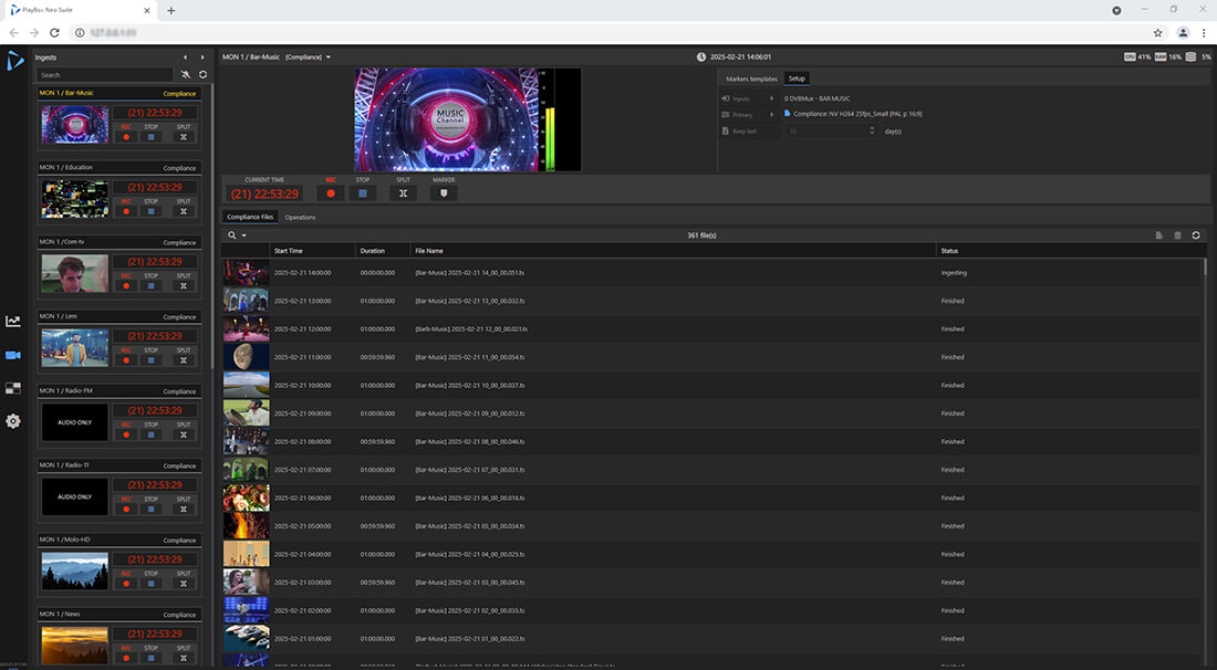 Ingest interface
